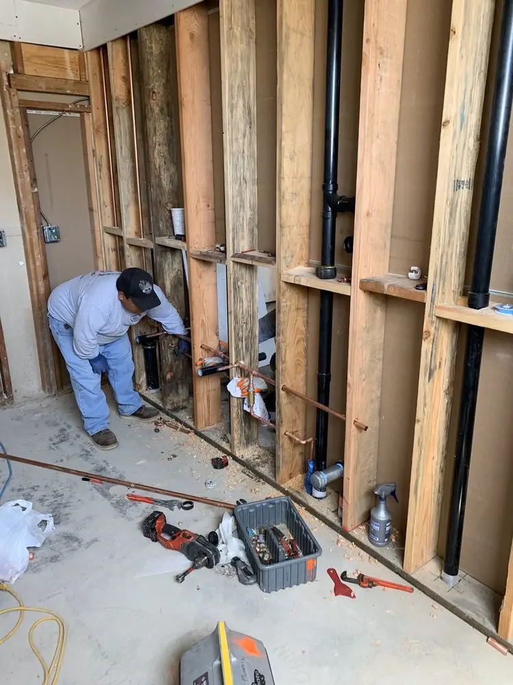Commercial rough-in plumbing for Trenchless Sewer Repair in Spring Garden